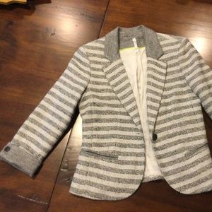 Grey and white jacket. Small. Willow & Clay.